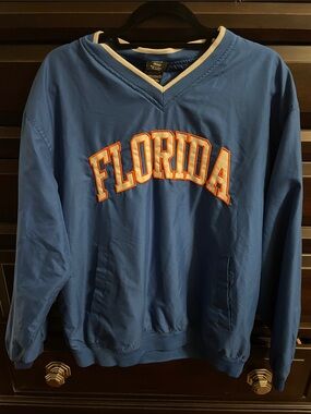Florida Gators STARTER Royal Blue Pullover with Orange and White Lettering